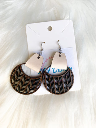 Triangle Basket Weave Dangles