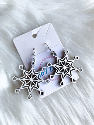 Large Snowflake Dangles