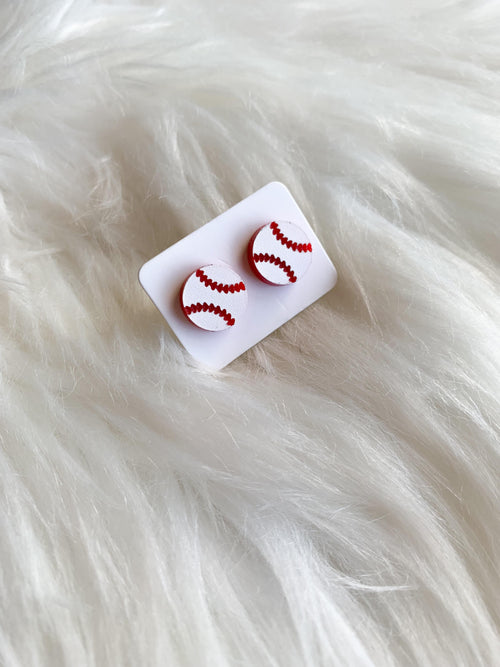 Acrylic Baseball Studs
