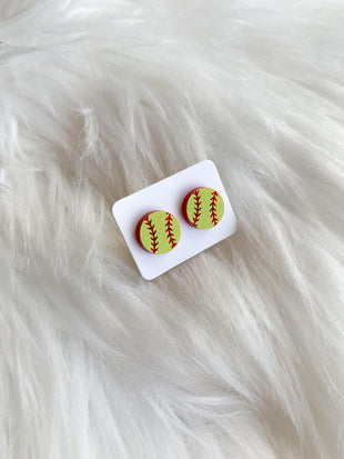 Acrylic Softball Studs