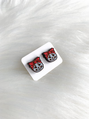 Cat Bandana Studs