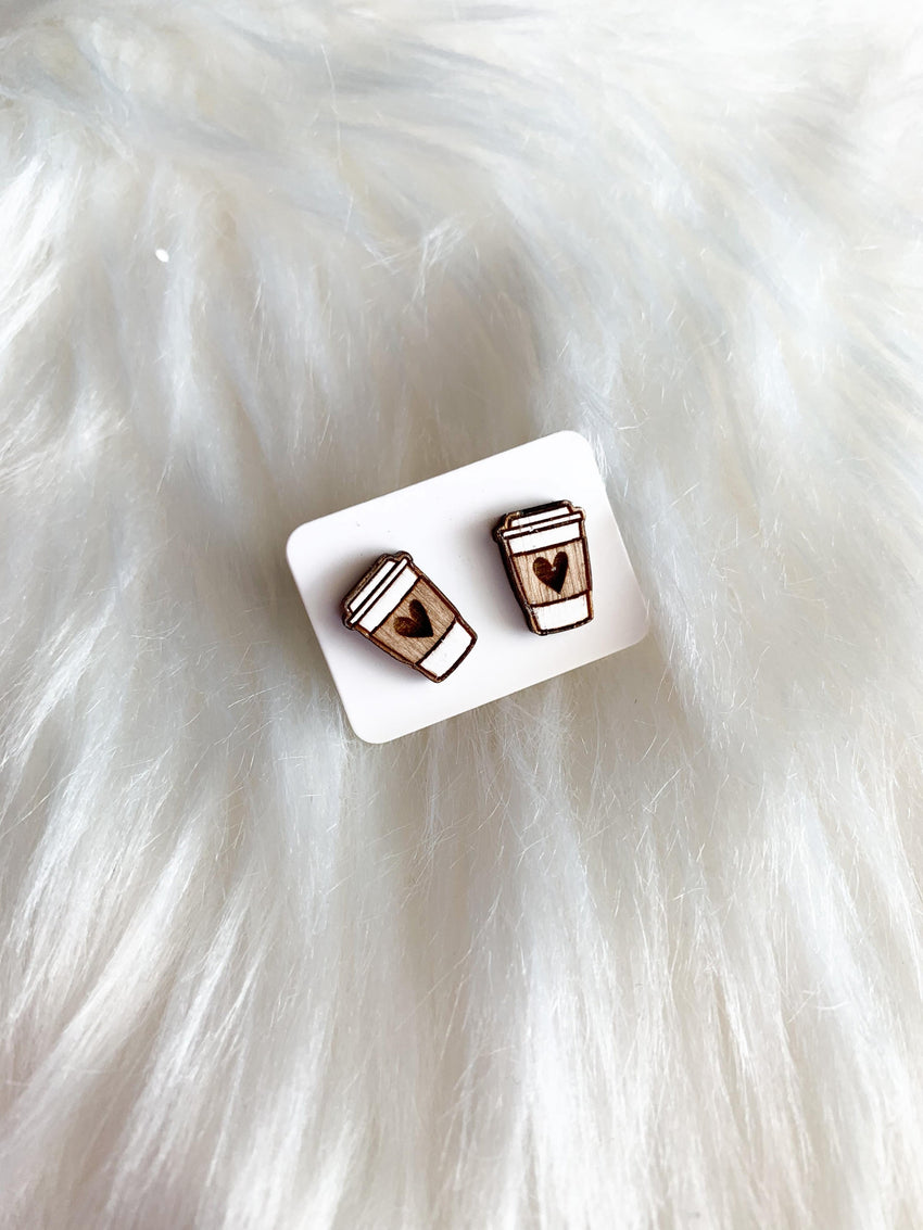 Coffee Cup Studs (Large)