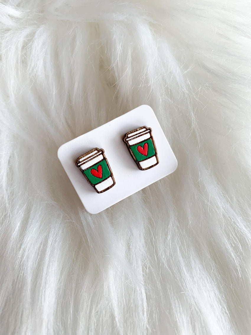 Coffee Cup Studs (Large)