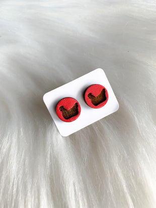 Engraved Chicken Stud (Laying)
