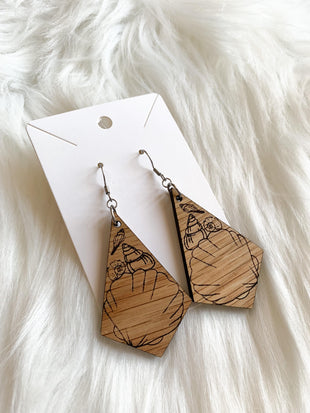 Shell Triangle Dangles