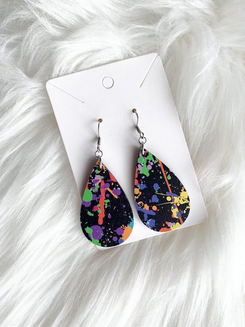 Paint Splatter Teardrops