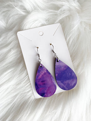 Purple Quartz Teardrops